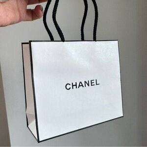 Chanel White Shopping Bag